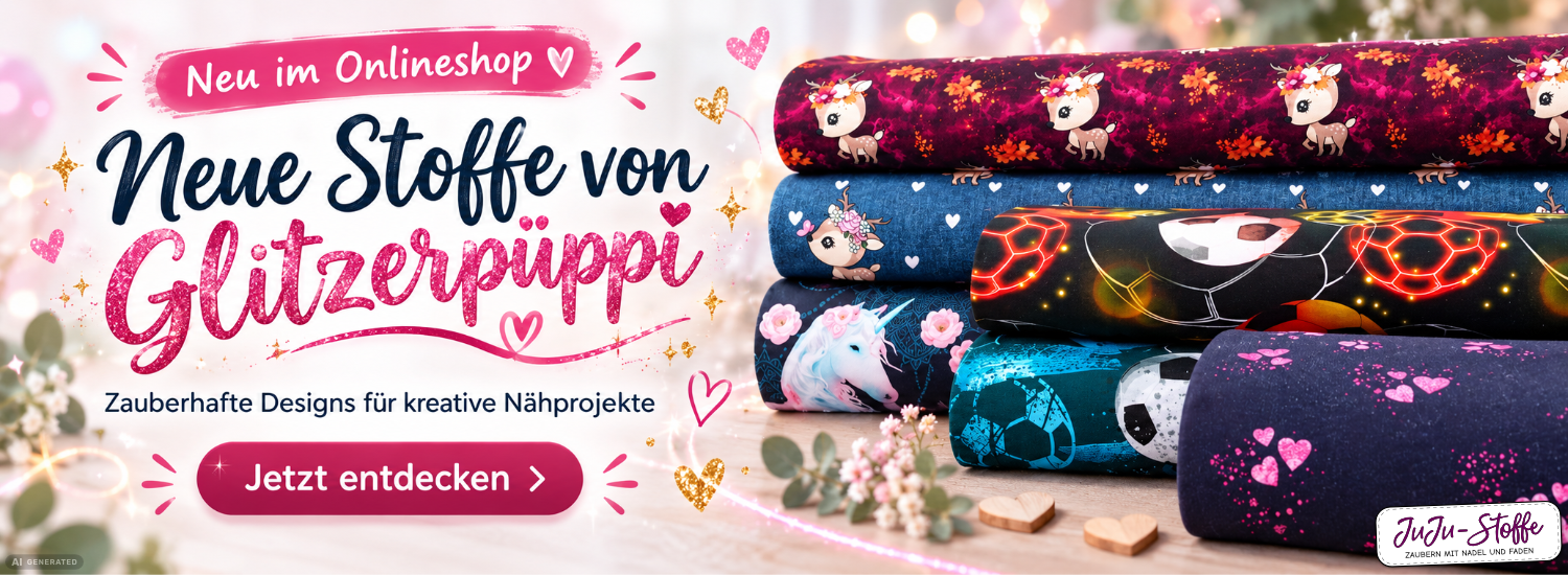 Neu im Onlineshop: Neue Stoffe von Glitzerpüppi